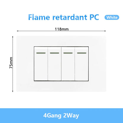 Enchufe de pared USB inteligente tipo C de 20 W con carga rápida para Italia, Chile y México; panel de interruptor de luz eléctrico de Brasil con toma USB-C universal.