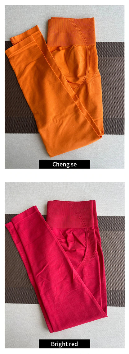 Pantalones deportivos ajustados sin costuras TKITK, leggings de gimnasio para mujer, pantalones de yoga suaves de cintura alta, ropa deportiva para fitness.
