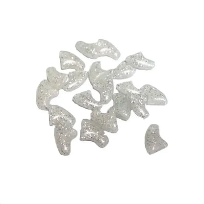 Preciosas 20 fundas de silicona suaves para uñas de gato, cubiertas adhesivas para garras de mascotas, protección para animales.