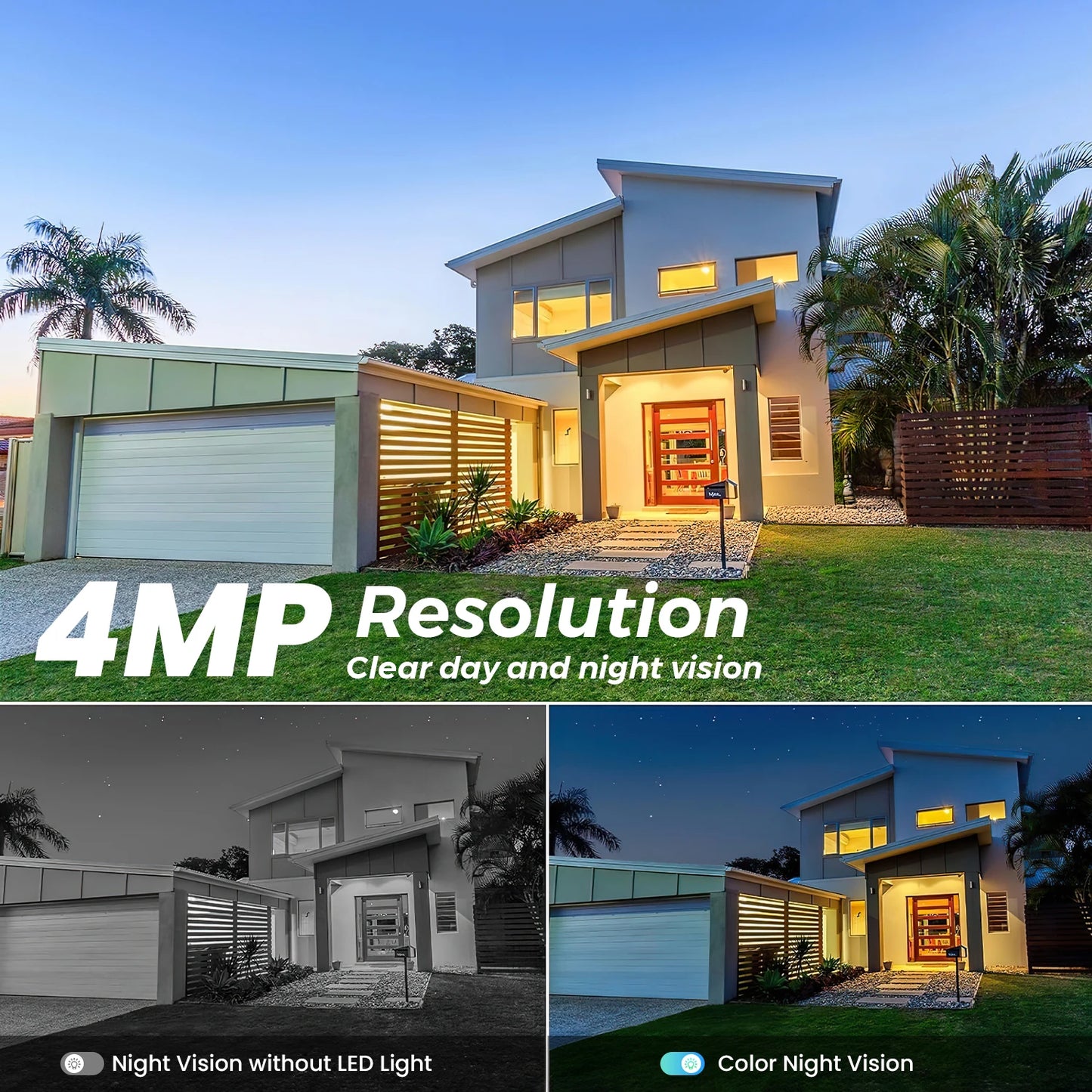 Cámara solar BESDER 4G con tarjeta SIM, 4MP, AOV, grabación de vídeo 24/7, batería de 9000mAh, detección humana, cámara IP de videovigilancia iCSee