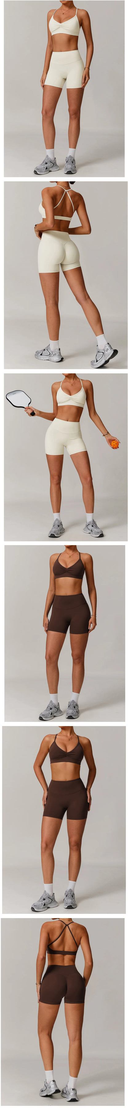 Women's Tracksuit 2PCS Yoga Sets Sportswear Workout Fitness Long Sleeved Sports Bra High Waist Leggings Gym Clothing Sports Suit
