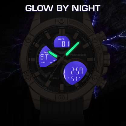 Relojes militares de moda para hombre LIGE, reloj cronógrafo deportivo original de lujo para hombre, reloj de cuarzo resistente al agua, reloj de pulsera digital