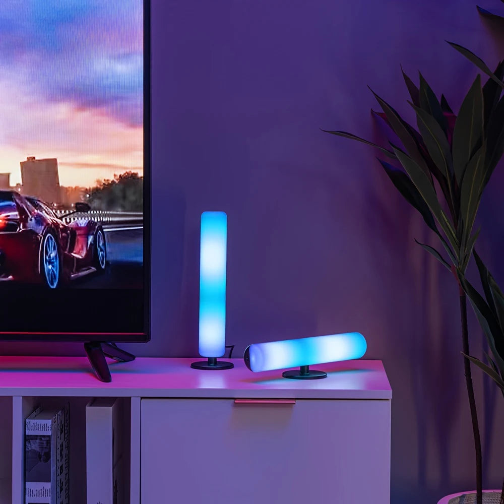 Barra de luz LED USB con cambio de color RGB, control remoto para TV, sinfonía, atmósfera, tiras de luz, música, ritmo, lámpara de captación ambiental, decoración