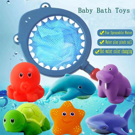 Juguetes de baño para bebés, juguetes coloridos para la bañera, juguetes de baño impermeables para niños pequeños, niñas y niños de 0 a 3 años, regalo