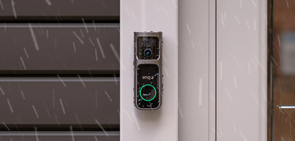 IMOU 4k Video Doorbell 3 with Chime fisheye lens Human Package Detection Rechargeable Battery Two-way Talk Waterproof 360° View