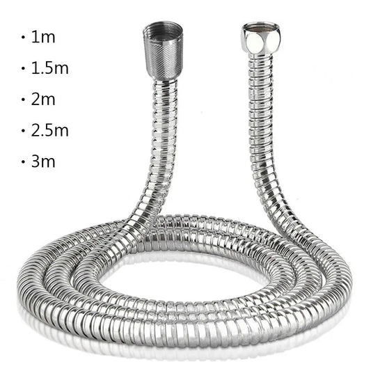 Manguera flexible de acero inoxidable para ducha, tubo flexible para baño, 1-3 m, accesorios de baño