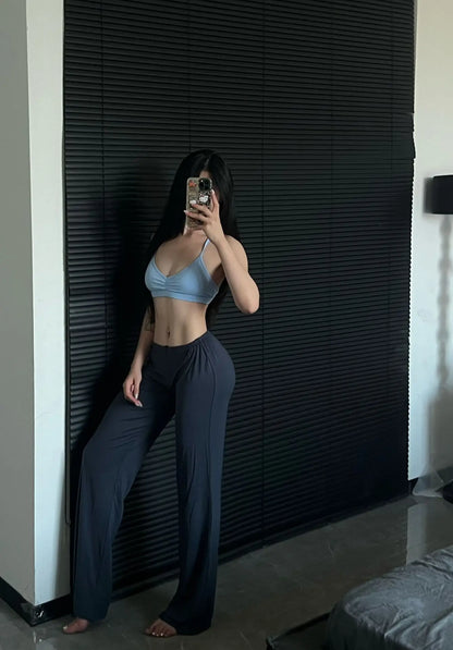 Pantalones de yoga para mujer, con cremallera, para fitness, yoga, pilates, deportivos, transpirables, para gimnasio, entrenamiento, correr, de cintura alta