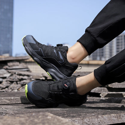 Zapatos de seguridad con puntera de acero para hombre, botas de trabajo industriales antideslizantes, antiperforación y antigolpes, ligeras y con certificación CE.