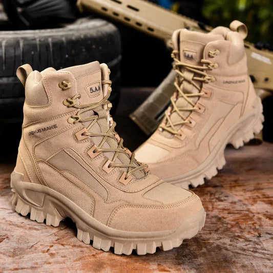 Botas de combate para hombre, ideales para senderismo, caza, trekking y camping. Botas tácticas de seguridad para el trabajo.