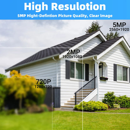 Cámara de seguridad solar inalámbrica para exteriores 2K 5MP con visión nocturna a color, funciona con batería, compatible con WiFi 2.4G, PIR, resistente al agua, comunicación bidireccional con Alexa