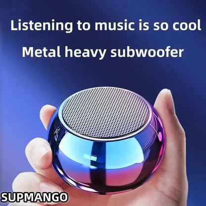 Altavoz Bluetooth inalámbrico M3 Flash, portátil, pequeño, de acero, metal, subwoofer pesado, para exteriores, minialtavoz Bluetooth pequeño