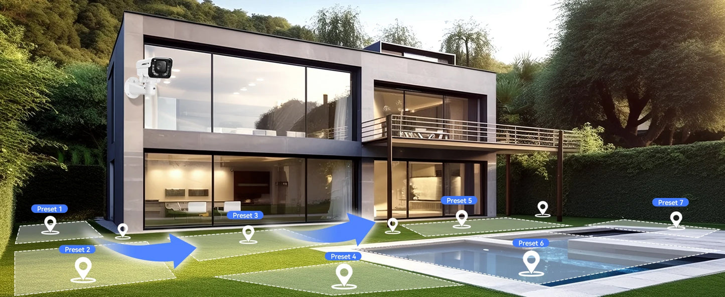 Cámara IP ASECAM 4K 8MP PTZ con zoom óptico 30X, IA, detección de vehículos, WDR, PoE, videovigilancia de seguridad CCTV, compatible con IMX415 Hikvision.