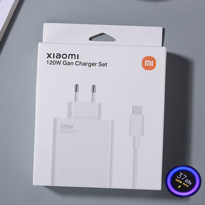 Cargador original Xiaomi 120W US EU Carga rápida Salida USB-A con cable tipo C de 6A El Mi 14 original es el mismo modelo