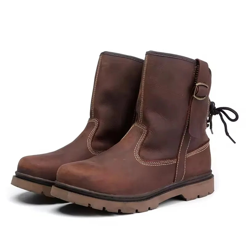 Zapatos de senderismo para hombre, botas de caza impermeables, botines tácticos de combate en el desierto, zapatos de trekking, zapatillas de trabajo de cuero para caminar para mujer