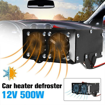 Desempañador portátil universal de 12 V/24 V, 1000 W, para todos los coches, accesorios para coche, calefacción, refrigeración y ventilador, multifuncional.
