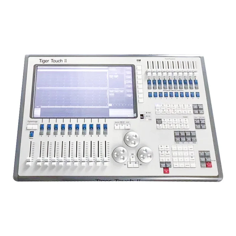 Controlador de iluminación de consola Tiger touch II/controlador de iluminación de escenario de buena calidad, móvil con estuche de transporte gratuito
