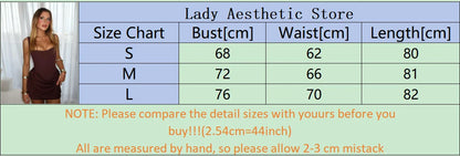 Women Coffee Pleated Sling Evening Mini Dresses Fashion Sleeveless High Waist U Neck Slim Short Dress Lady Highstreet Party Robe