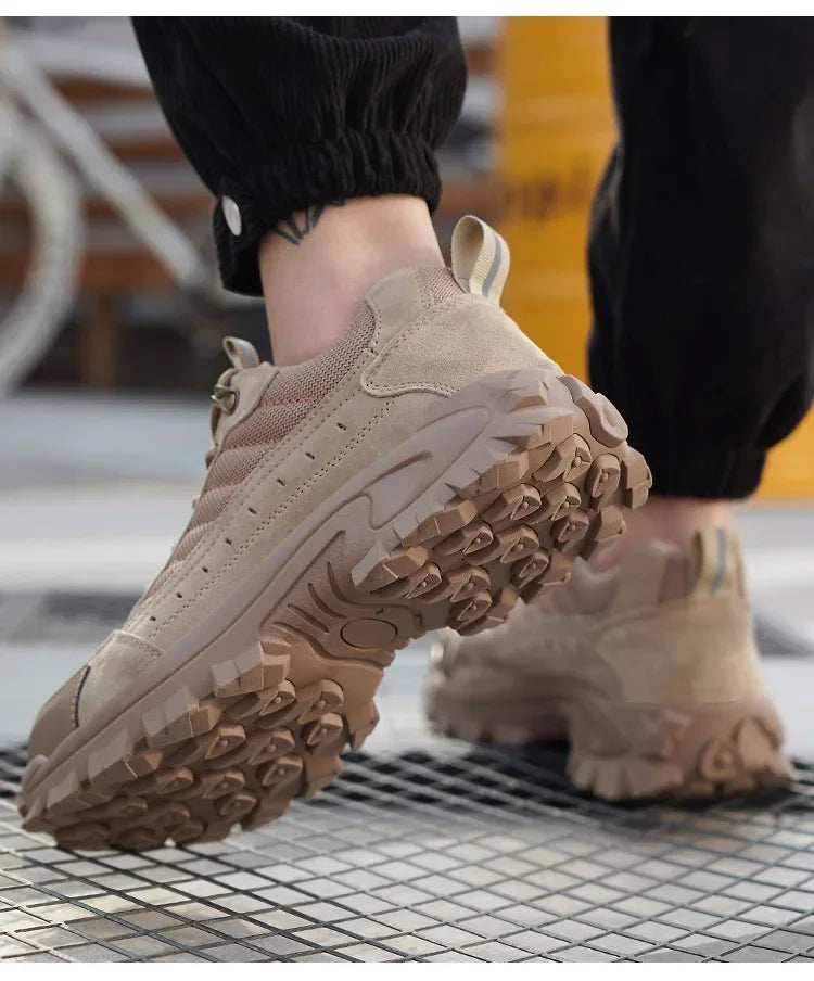 Spring New Men's Steel Toe Safety Shoes Breathable Work Shoes Anti Crush And Piercing High Temperature Resistant Wear Proof