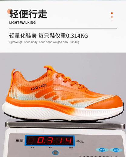 Nuevo calzado de seguridad para hombre, de cuatro estaciones, con puntera de acero antiaplastamiento y antiperforación, suela blanda antideslizante, para trabajo.