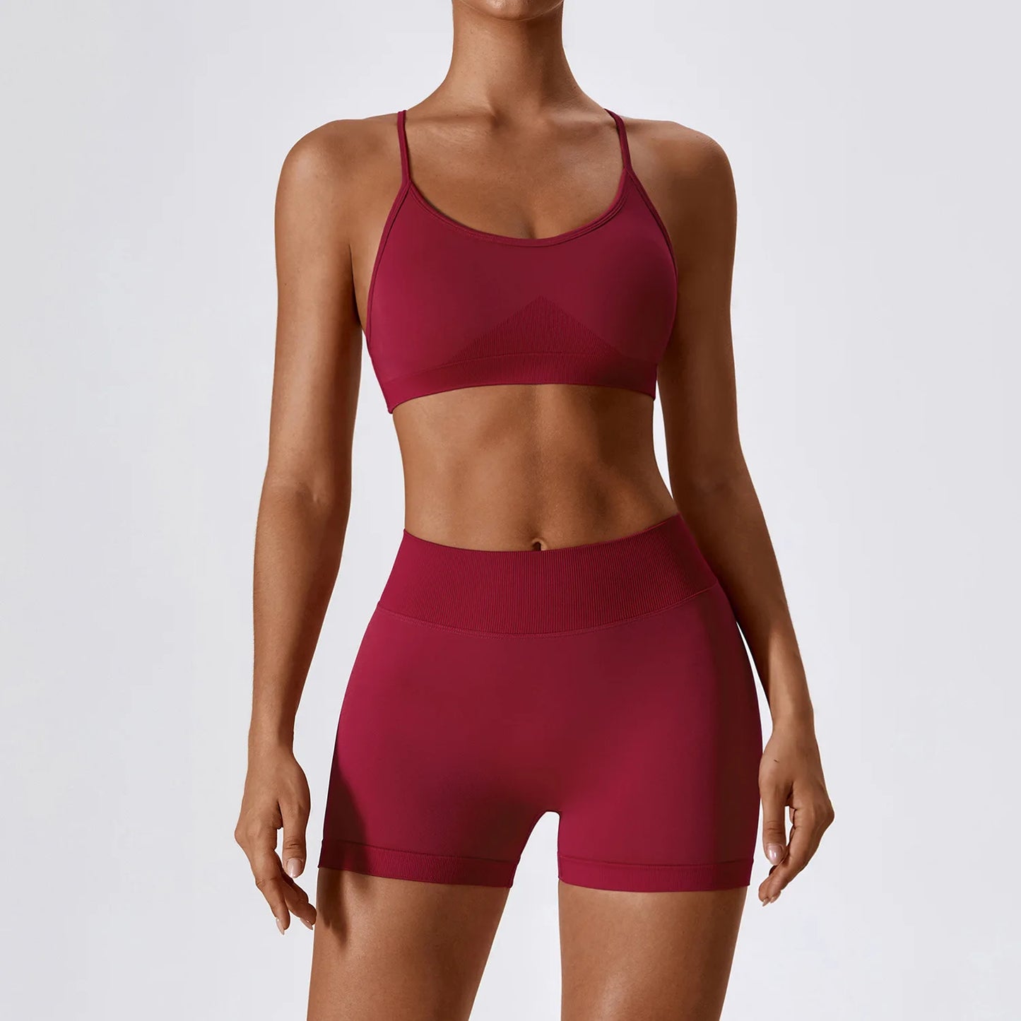 Conjunto de yoga deportivo sin costuras para mujer, 2 o 3 piezas, ropa deportiva para gimnasio, conjuntos de yoga para mujer, chándales, sujetador deportivo, leggings para gimnasio