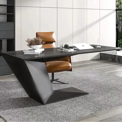 Escritorio de oficina creativo de recepción, computadora de trabajo, mesa nórdica, escritorio ejecutivo minimalista, estación de trabajo, muebles de moda Tavolino
