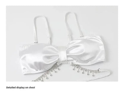 Sexy Bikini Three-Piece Set Swimsuit Women's Ins Slimming Cover-Up Thermal Spring Bathing Female Model Skirt Style Swimsuit