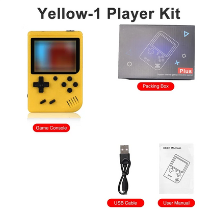 NUEVA mini consola de videojuegos retro portátil de 8 bits, reproductor de juegos portátil con 400 juegos integrados, salida AV, consola de juegos Gameboy videojuego