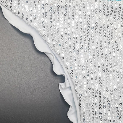 Bikini unicolor con purpurina, bañador sexy con cuello halter, traje de baño para mujer, conjunto de bikini con lentejuelas brillantes, ropa de playa, bikini brasileño