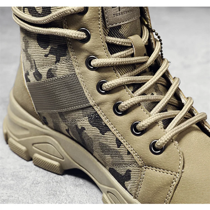 Botas militares para hombre y mujer, camuflaje, caqui, negro, caña alta, antideslizantes, tácticas, para mecánico, trabajo, escalada, zapatillas deportivas.