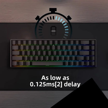 Teclado mecánico para juegos con eje magnético Mars 68 PRO, 0 zonas muertas, conectar y desconectar, luz RGB, cableado, inalámbrico, seleccionable
