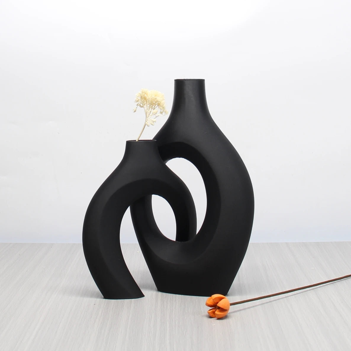 Un conjunto de jarrones artísticos de estilo bohemio, jarrones para decoración del hogar, la elección perfecta para la decoración del hogar y la oficina, adecuados para la sala de estar, el dormitorio y el mobiliario del centro de bodas.