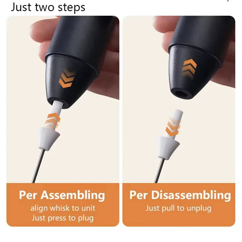 XIAOMI Espumador de leche eléctrico Mini portátil inalámbrico Potente Tipo C Recargable Conveniencia Café Leche Batidor Batidor de cocina