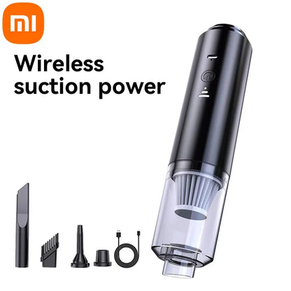 Xiaomi Aspiradora portátil con colector de polvo, potente succión, eléctrica, inalámbrica, inteligente, para el hogar, limpieza del coche, 2025