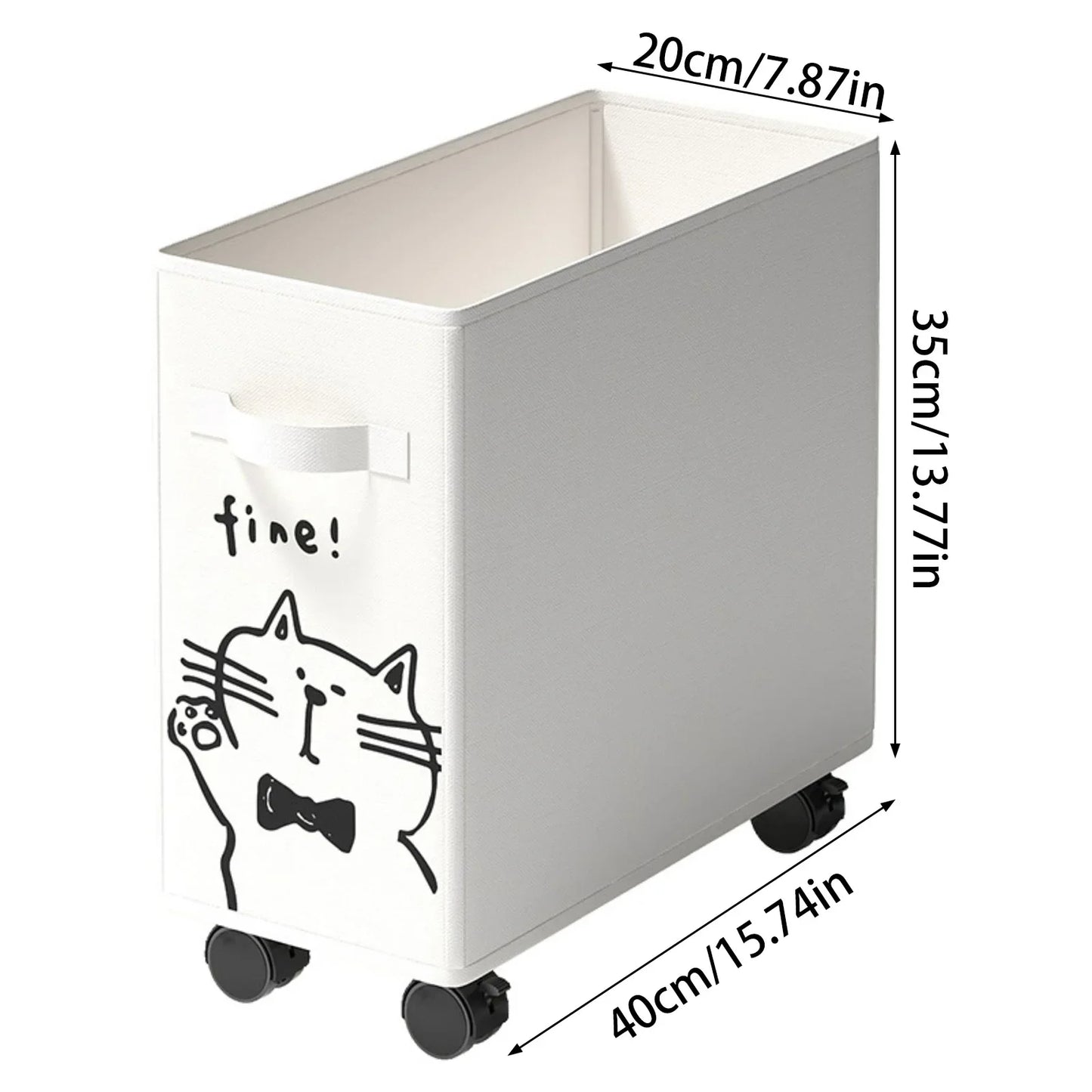 Carrito de oficina debajo del escritorio, cesta de almacenamiento que ahorra espacio y organización sin esfuerzo, adecuado para el hogar y la sala de estar.