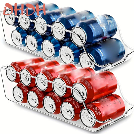 Caja de almacenamiento para refrigerador, organizador para refrigerador, latas de almacenamiento para cocina, latas de refresco, latas de almacenamiento, cestas, contenedores de almacenamiento, organizador de despensa