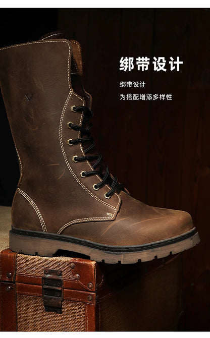 Zapatos de senderismo para hombre, botas de caza impermeables, botines tácticos de combate en el desierto, zapatos de trekking, zapatillas de trabajo de cuero para caminar para mujer