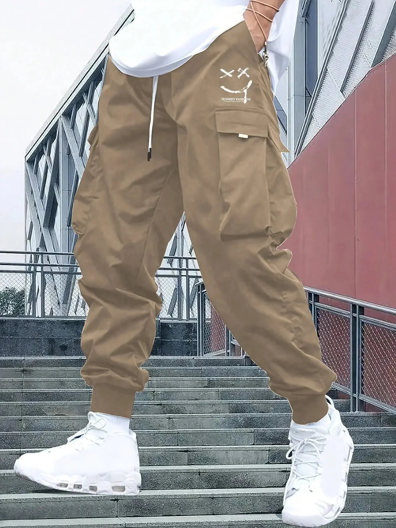 Retro Workwear Loose Sports Men's Casual Pants Straight Leg Trousers Spring Autumn Popular Long Pants Comfortable Fit