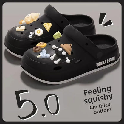 Zapatos de verano para mujer, antideslizantes, con dibujos animados, suela gruesa y suave de EVA, ¡oferta de temporada!
