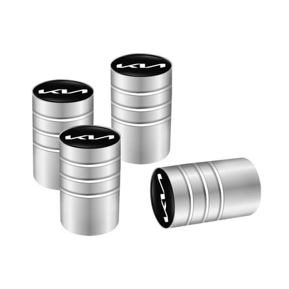4 tapones para válvulas de neumáticos de coche con logotipo, accesorios para KIA EV6 Stinger RIO Sorento Picanto Ceed Borrego Syros K4 K5