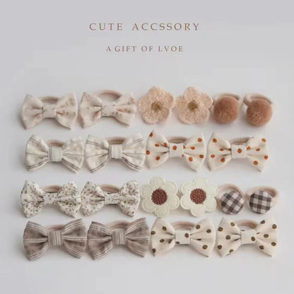 Accesorios para el cabello para niñas, lindas cintas para el cabello, linda cuerda para el cabello, 10 piezas/lote, pinzas elásticas para el cabello para niños.