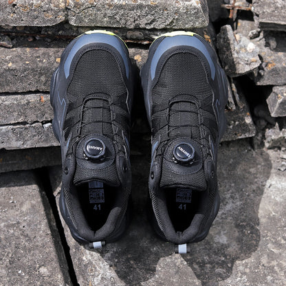 Zapatos de seguridad con puntera de acero para hombre, botas de trabajo industriales antideslizantes, antiperforación y antigolpes, ligeras y con certificación CE.