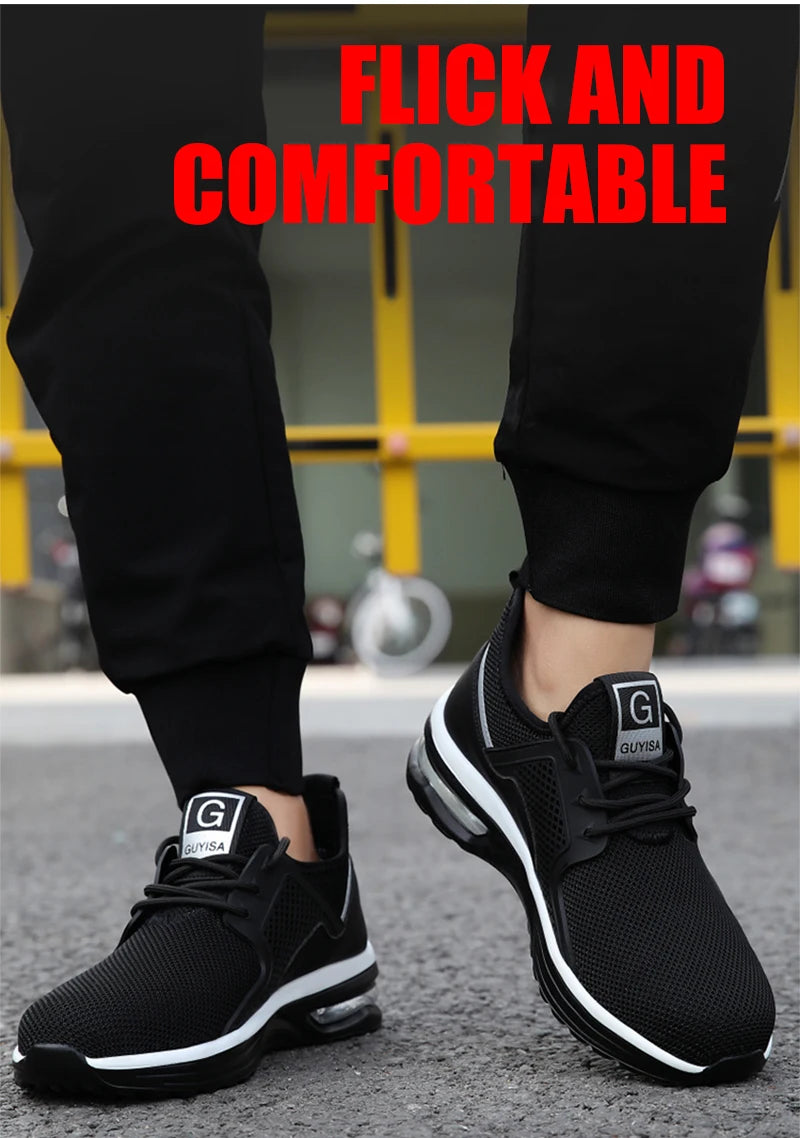 Steel Toe Protective Safety Shoes Men Women Work Sneakers Lightweight Breathable Indestructible Work Shoes Men Safety Boots