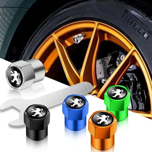 4 válvulas de vacío de acero inoxidable a prueba de explosiones para neumáticos, para Peugeot 308, 408, 508, RCZ, 208, 3008, 2008, 206, 207 y 307.
