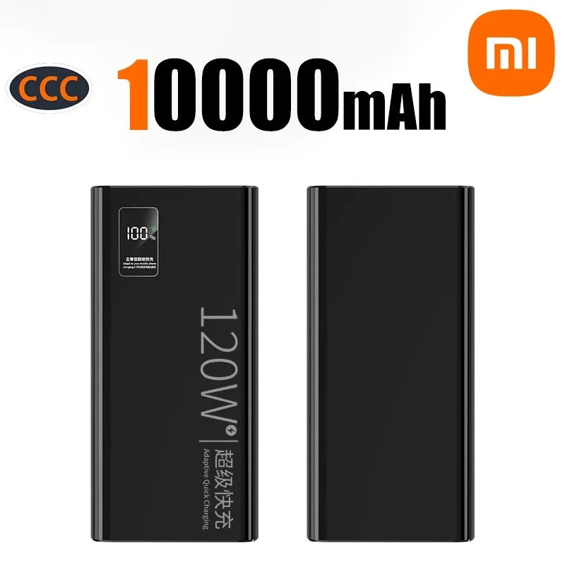 Banco de energía Xiaomi de 500.000 mAh y 120 W, carga ultrarrápida, gran capacidad, para iPhone, Huawei y Samsung.