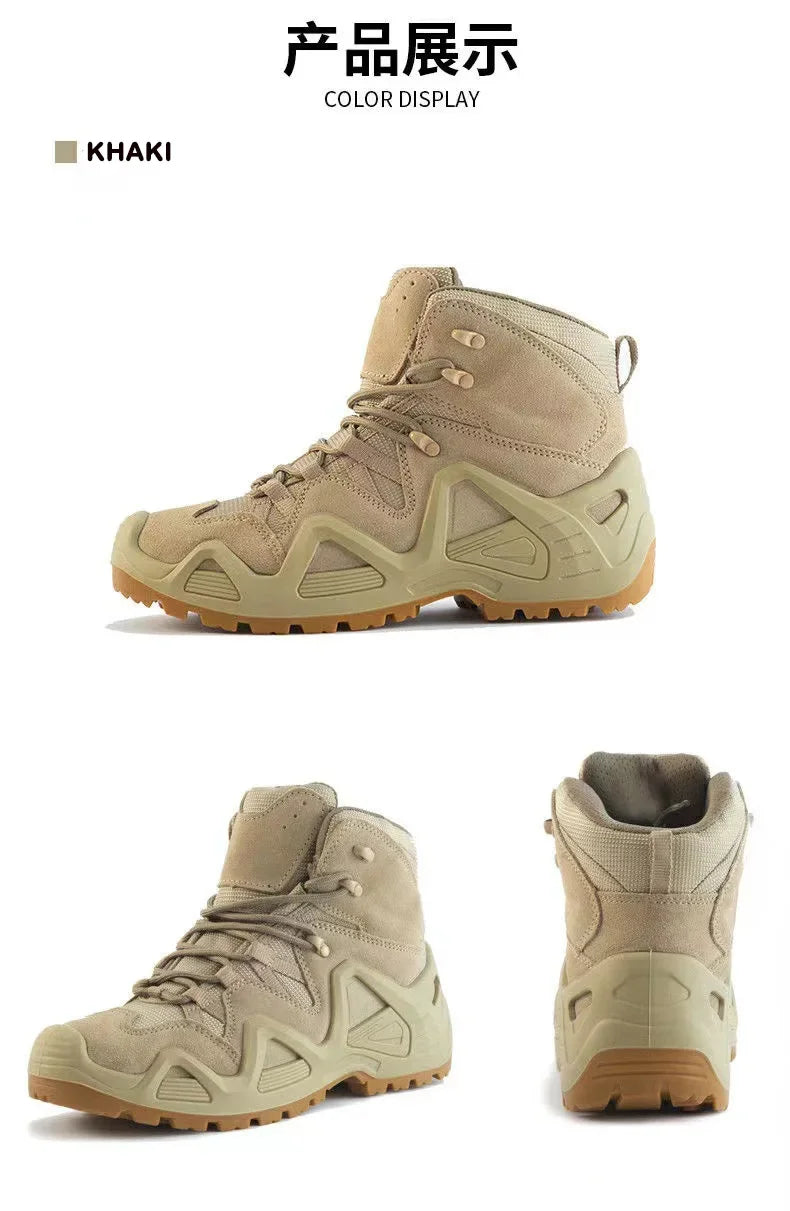 Botas tácticas de combate para hombre, impermeables, para senderismo, trabajo y escalada. Botas tácticas militares de intervención y seguridad.