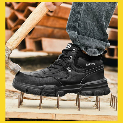 Zapatos de trabajo de seguridad unisex con puntera de acero, transpirables, antiaplastamiento, antipinchazos, calzado de protección laboral para hombres y mujeres, zapatillas, botas de seguridad.
