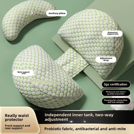 Almohada de cintura para maternidad, almohada de lactancia para embarazadas, ropa de cama para dormir para madres, almohadas corporales para embarazadas, accesorios de ayuda para el embarazo