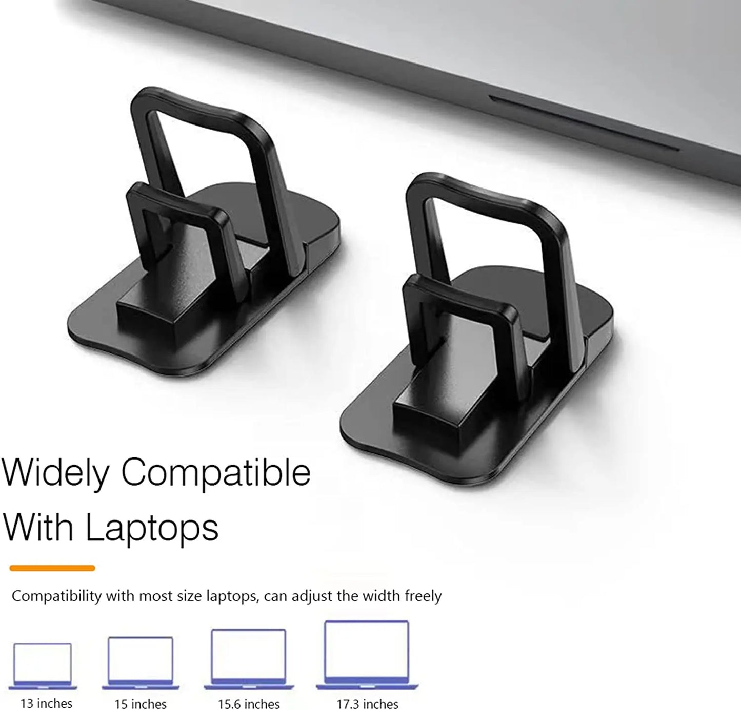 Soporte portátil para portátil con 2 ángulos ajustables, soporte plegable, elevador invisible para portátil Macbook, patas de soporte para portátil
