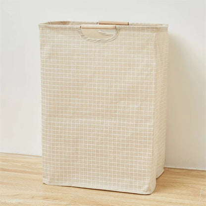 Cesta de lavandería de gran capacidad para ropa sucia con asa, cesta plegable para ropa, accesorios de baño