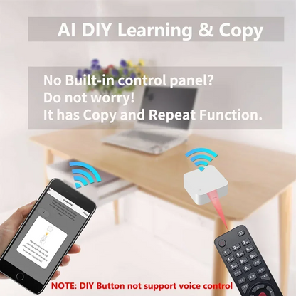 Control remoto inteligente Tuya WiFi IR universal para TV, aire acondicionado, control remoto Alexa, funciona con Google Home, Yandex y Google.